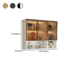 vaisselier mural gris en bois pour cuisine