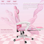 Chaise de jeu BOSSIN style racing, chaise de jeu grande taille supportant jusqu'à 136 kg (300 lbs), dossier haut, chaise d'ordinateur