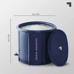 Bain de glace portatif gonflable Sharper Image 31,5 po - Bleu marine