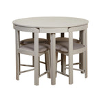 Ensemble de salle à manger rond compact 5 pièces Harrisburg Tobey