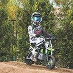 Razor SX350 Dirt Rocket McGrath Motocross Moto Elettrica - Verde: Telaio in Acciaio, Motore da 250W