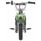 Razor SX350 Dirt Rocket McGrath Motocross Moto Elettrica - Verde: Telaio in Acciaio, Motore da 250W