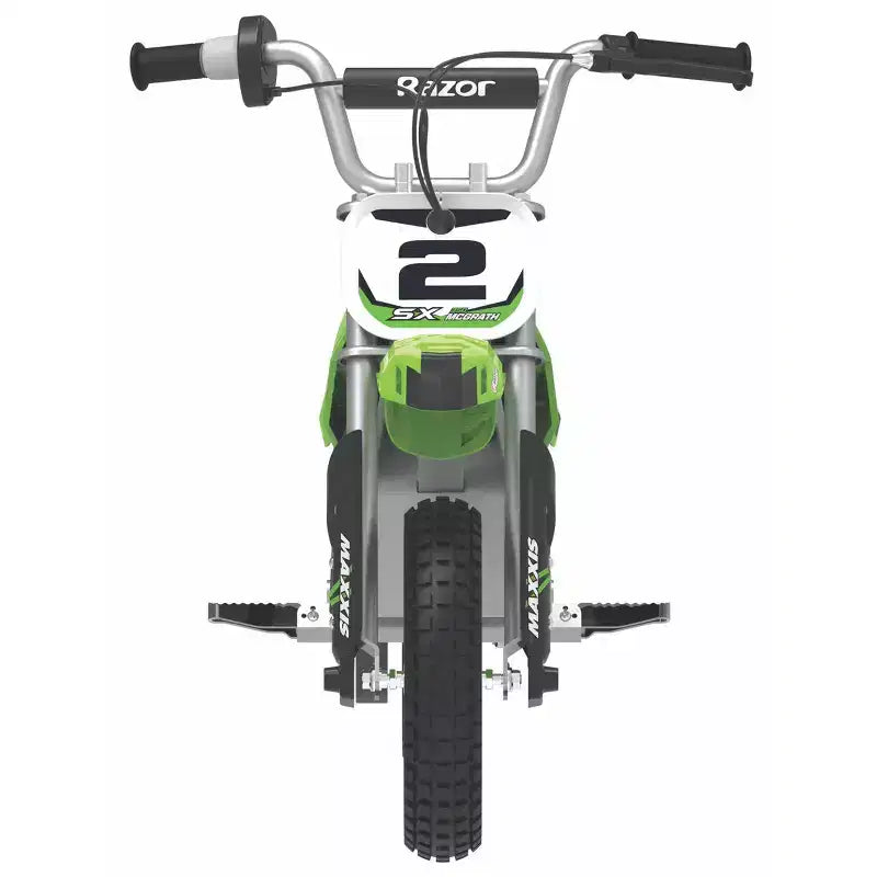 Razor SX350 Dirt Rocket McGrath Motocross Moto Elettrica - Verde: Telaio in Acciaio, Motore da 250W