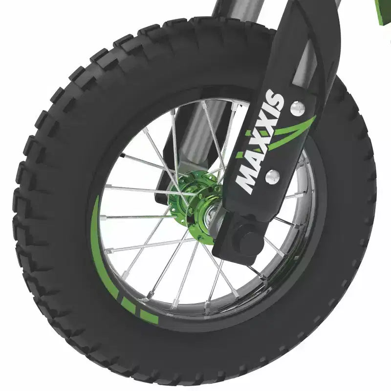 Razor SX350 Dirt Rocket McGrath Motocross Moto Elettrica - Verde: Telaio in Acciaio, Motore da 250W