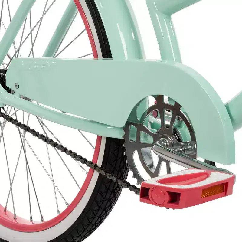 Vélo de croisière Huffy Good Vibrations pour adulte - Roues de 24 pouces - Menthe