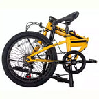 Bici Pieghevole ZiZZO Ferro 7-Velocità Acciaio 20" - Giallo