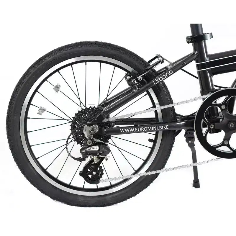 Bici pieghevole ZiZZO Urbano 8 velocità in alluminio da 20" - Grigio