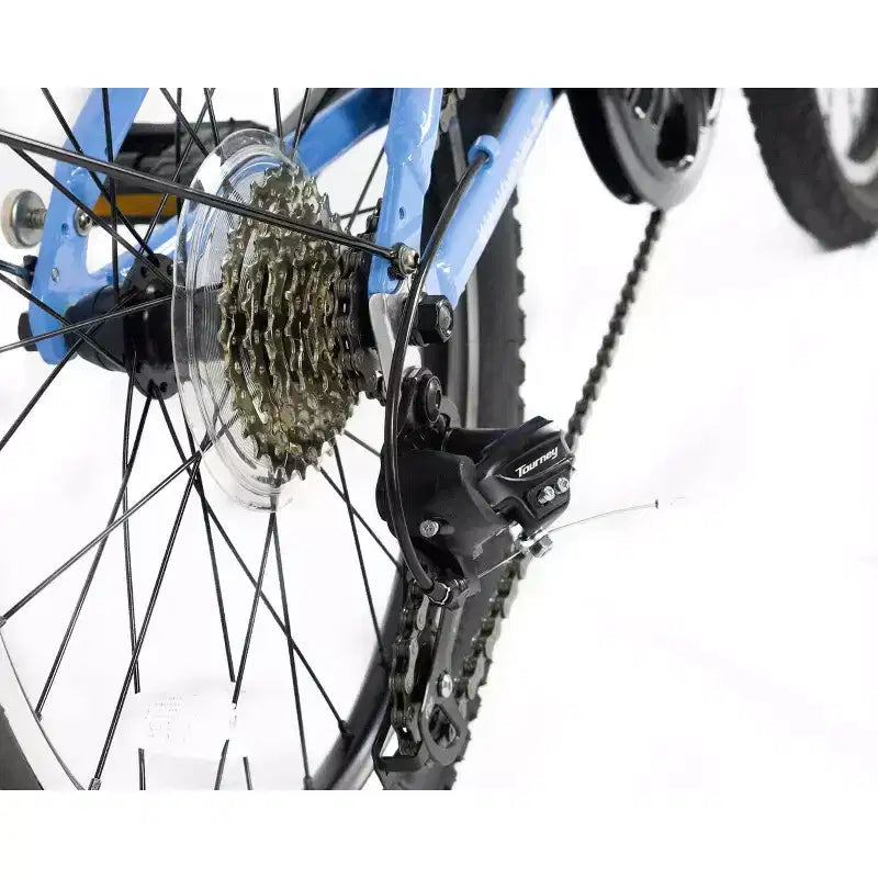 Bicicletta Pieghevole ZiZZO Via 7-Marce in Alluminio 20" - Blu Cielo