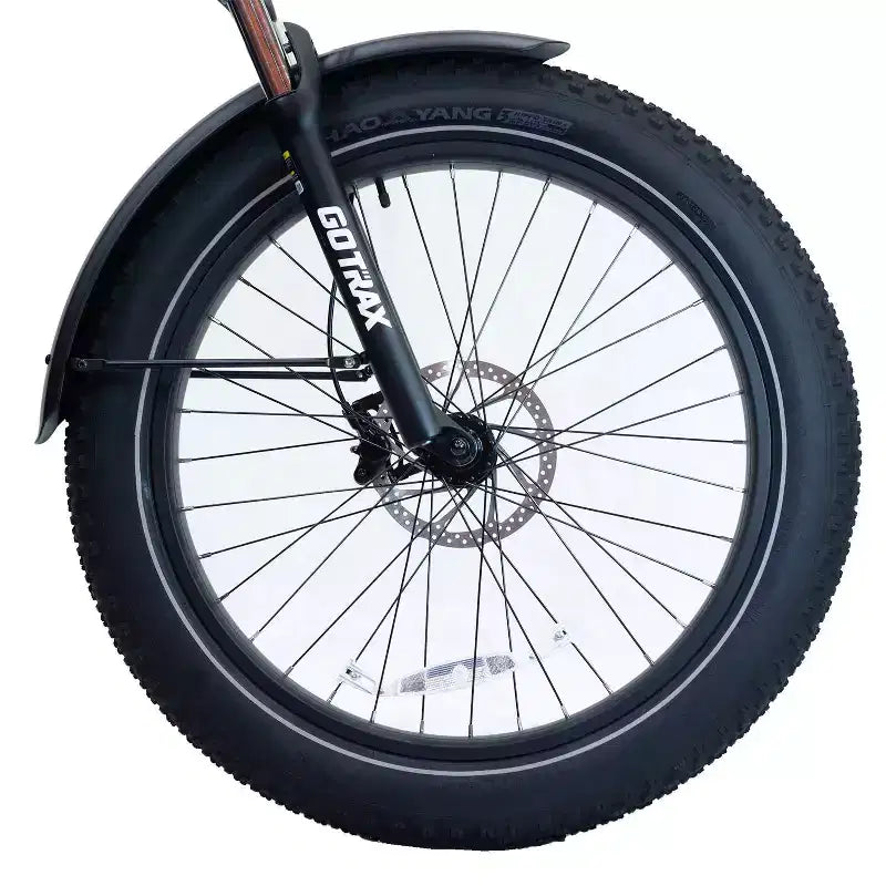Bicicletta elettrica ibrida GOTRAX per adulti con pneumatici fat da 26" a scavalco - Verde