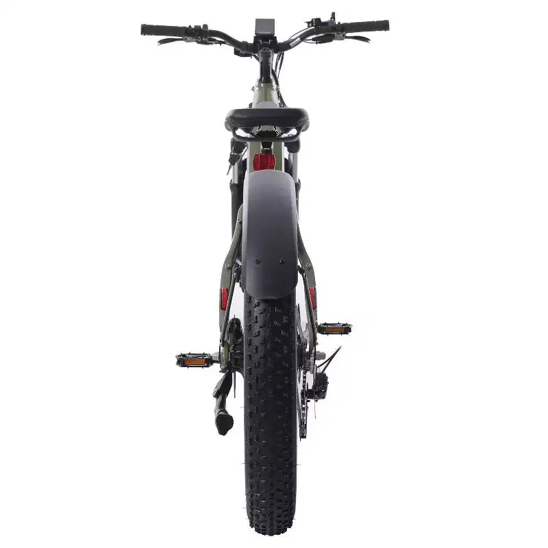 Bicicletta elettrica ibrida GOTRAX per adulti con pneumatici fat da 26" a scavalco - Verde