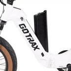 Bicicletta Elettrica Pieghevole GOTRAX Adult F5 20" a Scavalco - Bianca