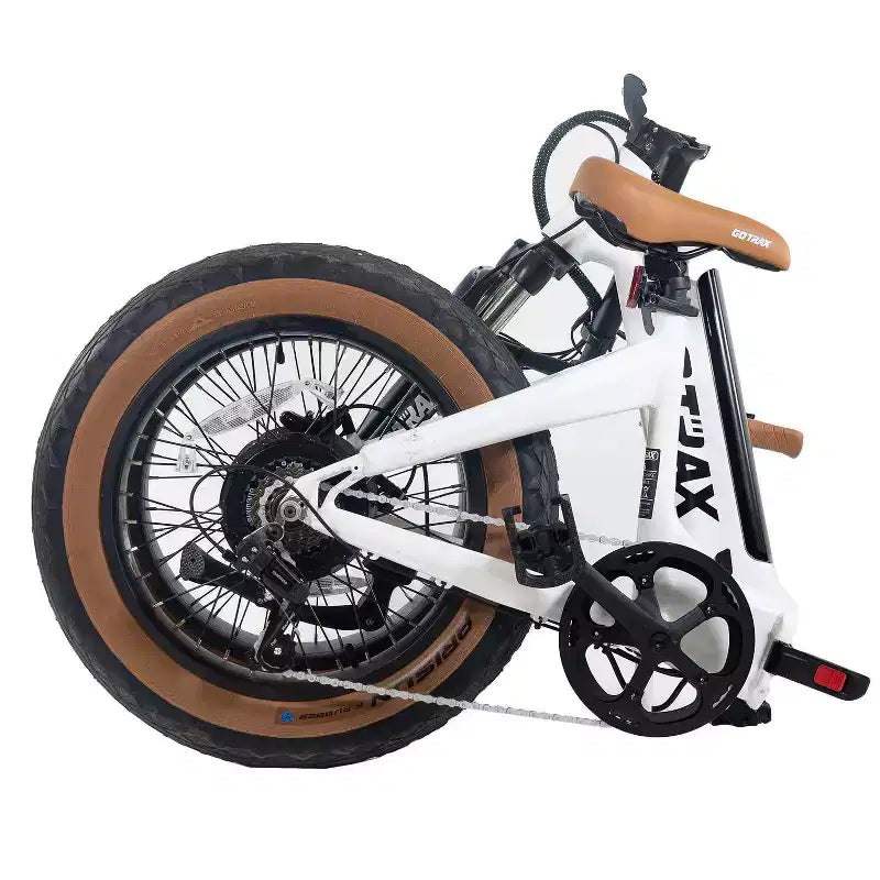 Bicicletta Elettrica Pieghevole GOTRAX Adult F5 20" a Scavalco - Bianca