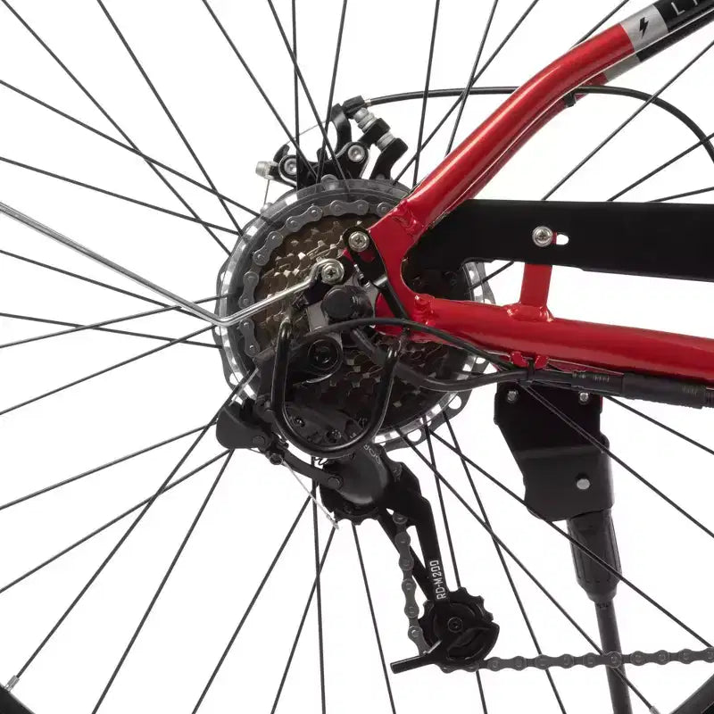 Bicicletta elettrica Huffy Lyndon Step-Through - Ruote da 27.5" - 20 MPH - 36V - Rossa