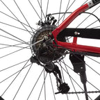 Bicicletta elettrica Huffy Lyndon Step-Through - Ruote da 27.5" - 20 MPH - 36V - Rossa