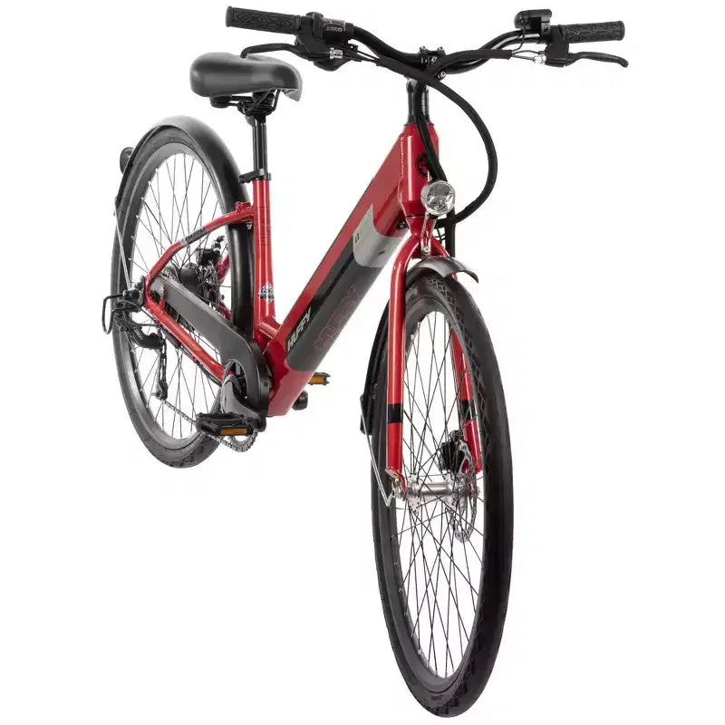Bicicletta elettrica Huffy Lyndon Step-Through - Ruote da 27.5" - 20 MPH - 36V - Rossa