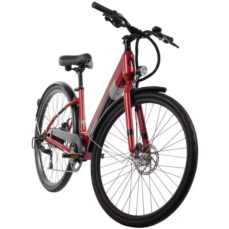 Bicicletta elettrica Huffy Lyndon Step-Through - Ruote da 27.5" - 20 MPH - 36V - Rossa