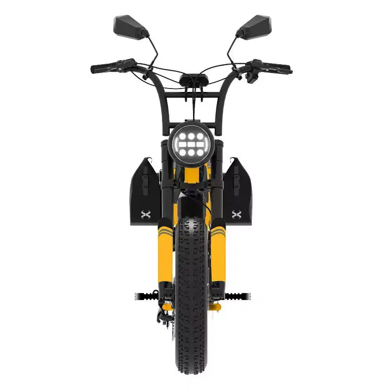 Bicicletta elettrica da crociera Hover 1 Adult Altai Pro R750 20" Step-Over - Gialla