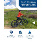 Vélo de montagne électrique Hiboy Adult P6 26" avec cadre haut - Noir