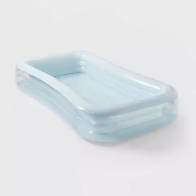 10' x 6' Deluxe Rectangular Family Pool Blue - Sun Squad™: Inflatable PVC Kit