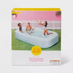 Piscine familiale rectangulaire de luxe bleue de 10' x 6' - Sun Squad™ : Kit gonflable en PVC