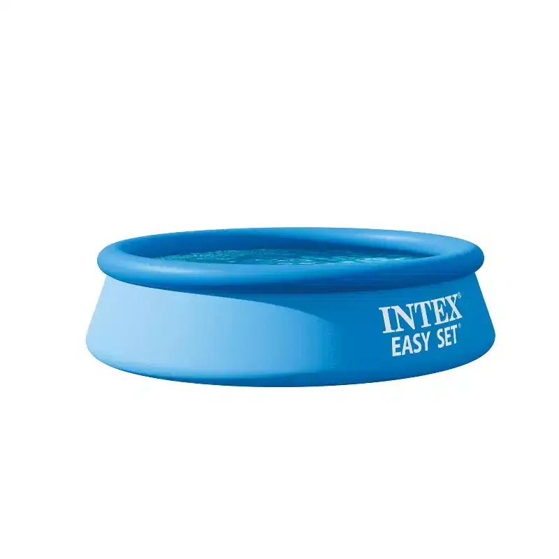 Intex 8' x 24" Easy Set Round Inflatable Above Ground Pool with Filter Pump: 2-Person Vinyl Frame, 513 Gallon Capacity