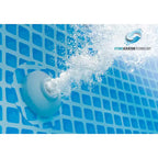 Piscine hors-sol gonflable ronde Intex Easy Set 2,44 m x 61 cm avec pompe de filtration : Cadre en vinyle pour 2 personnes, capacité 1942 litres