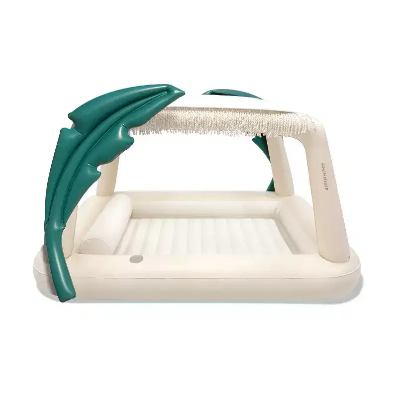 MINNIDIP 13' x 13' x 9' Exclusive Resort 26 Collection Cabana Tanning Pool and Float- Oasis Palms