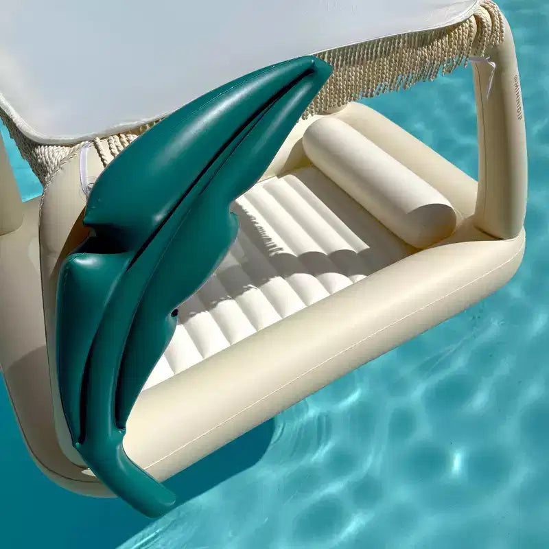 MINNIDIP Piscine et matelas de bronzage cabana de la collection Exclusive Resort 26, 3,96 m x 3,96 m x 2,74 m - Oasis Palms