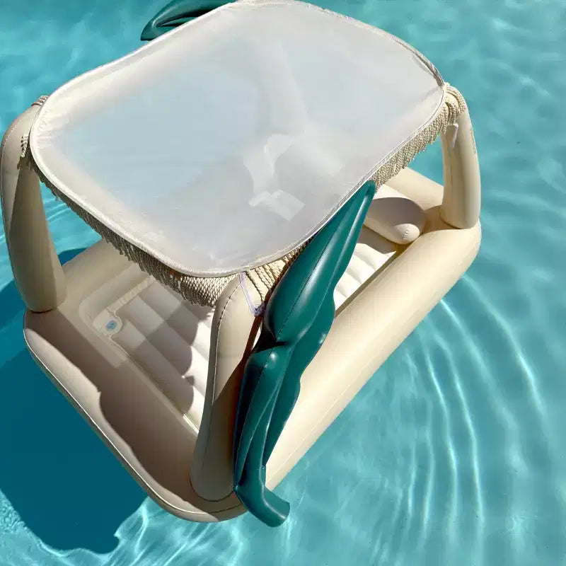 MINNIDIP Piscine et matelas de bronzage cabana de la collection Exclusive Resort 26, 3,96 m x 3,96 m x 2,74 m - Oasis Palms