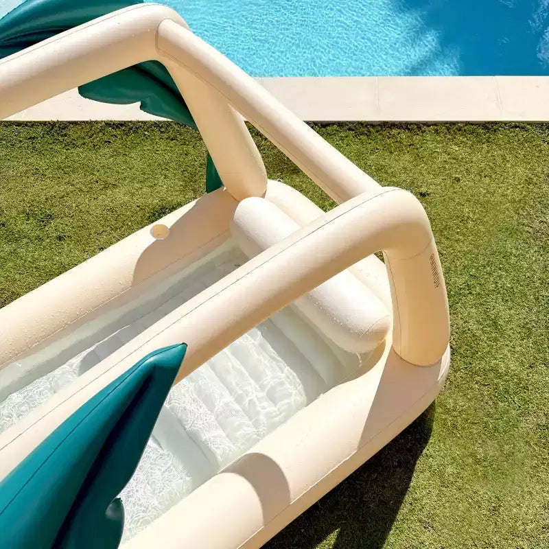 MINNIDIP Piscine et matelas de bronzage cabana de la collection Exclusive Resort 26, 3,96 m x 3,96 m x 2,74 m - Oasis Palms