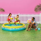 11,33'' x 11,33'' x 4,4'' 3 anneaux piscine gonflable ronde Pool Shark 105 Galton – Sun Squad™