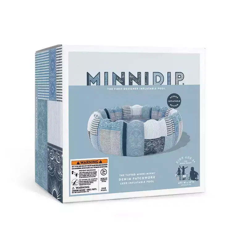 Piscine tuftée Minni par MINNIDIP - Denim Patchwork