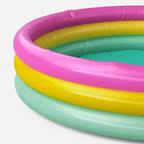 Piscine gonflable à 3 anneaux pour enfants - Sun Squad™ Bleu/Blanc/Orange