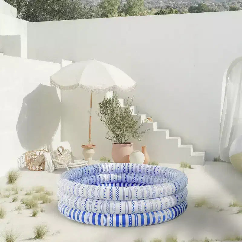 Piscine gonflable MINNIDIP Collection Resort Exclusive – Rayures nautiques