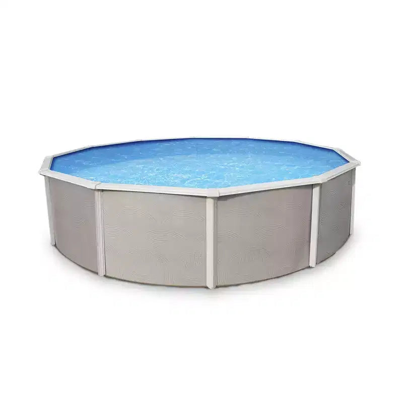 Ensemble piscine à paroi d'acier Belize Blue Wave ronde 324"x324"