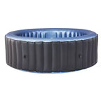 MSpa Bergen Round Bubble Spa with Thermal Cover 245 Gal 138 Electric 110 Volt AC Inflatable Hot Tub