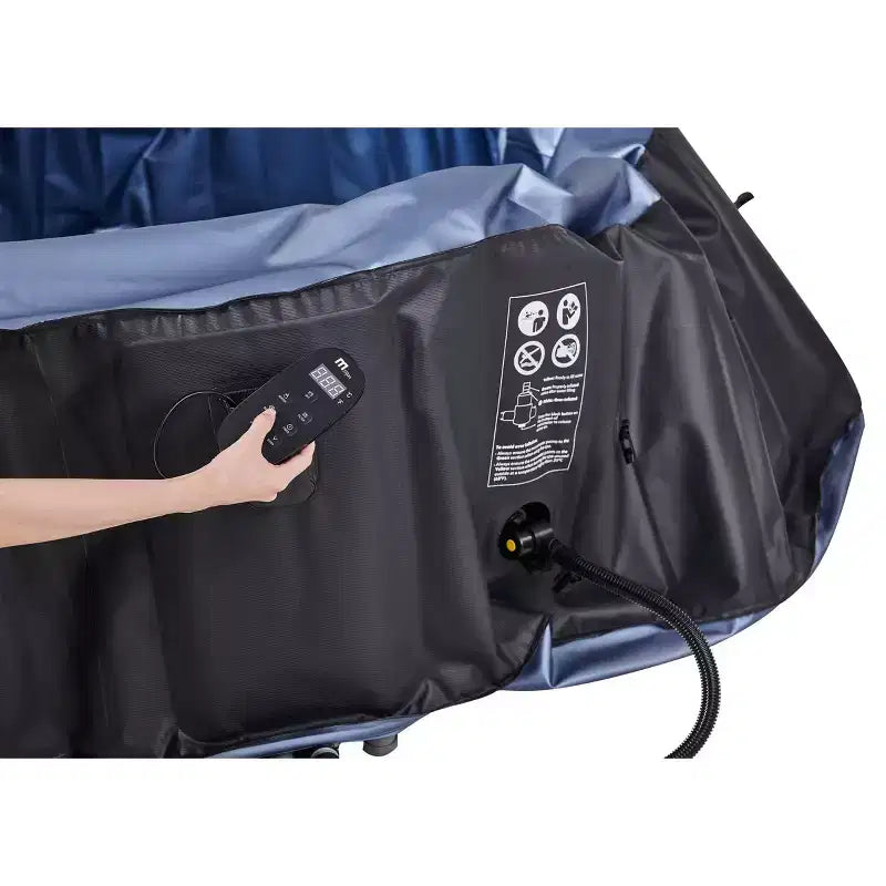 Spa gonflable MSpa Bergen rond à bulles avec couverture thermique 927 litres 138 électrique 110 volts CA