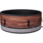 MSpa Duet Round DWF Bubble Spa with Thermal Cover 245 Gal 138 Electric 110 Volt AC Inflatable Hot Tub