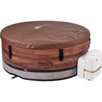 MSpa Duet Spa à bulles rond DWF avec couverture thermique 245 gallons 138 électrique 110 volts AC Jacuzzi gonflable