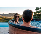 MSpa Duet Spa à bulles rond DWF avec couverture thermique 245 gallons 138 électrique 110 volts AC Jacuzzi gonflable
