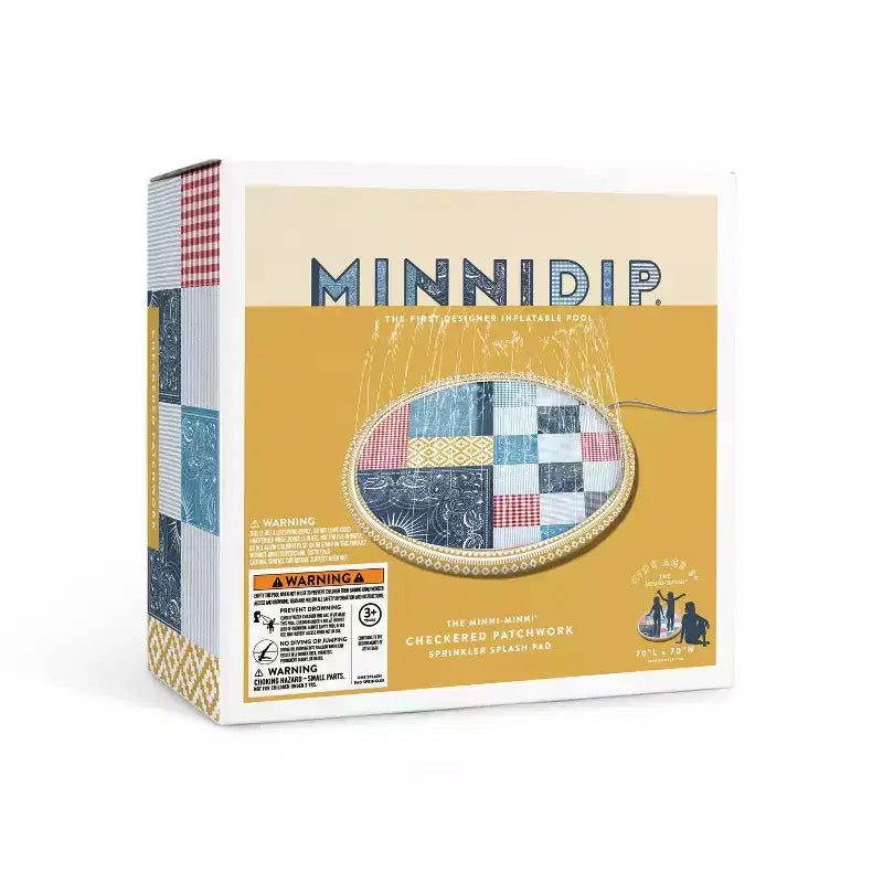 Tapis de jeu et arroseur MINNIDIP Splash Pad - Western Checker