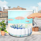 Piscine gonflable de luxe capitonnée MINNIDIP - Amalfi