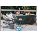 Spa gonflable MSpa Meteor rond à bulles avec couverture thermique, 927 litres, 164 jets électriques, 110 V CA
