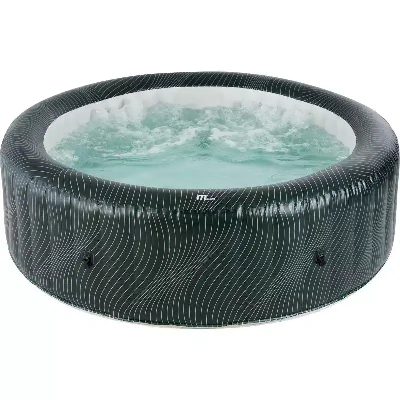 Spa gonflable MSpa Meteor rond à bulles avec couverture thermique, 927 litres, 164 jets électriques, 110 V CA