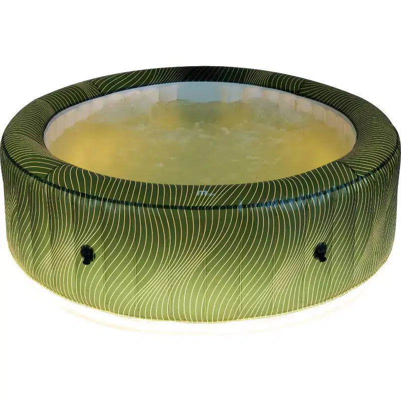 Spa gonflable MSpa Meteor rond à bulles avec couverture thermique, 927 litres, 164 jets électriques, 110 V CA