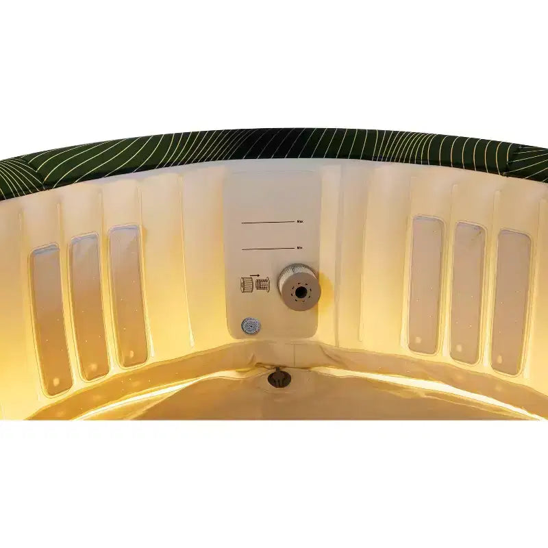 Spa gonflable MSpa Meteor rond à bulles avec couverture thermique, 927 litres, 164 jets électriques, 110 V CA