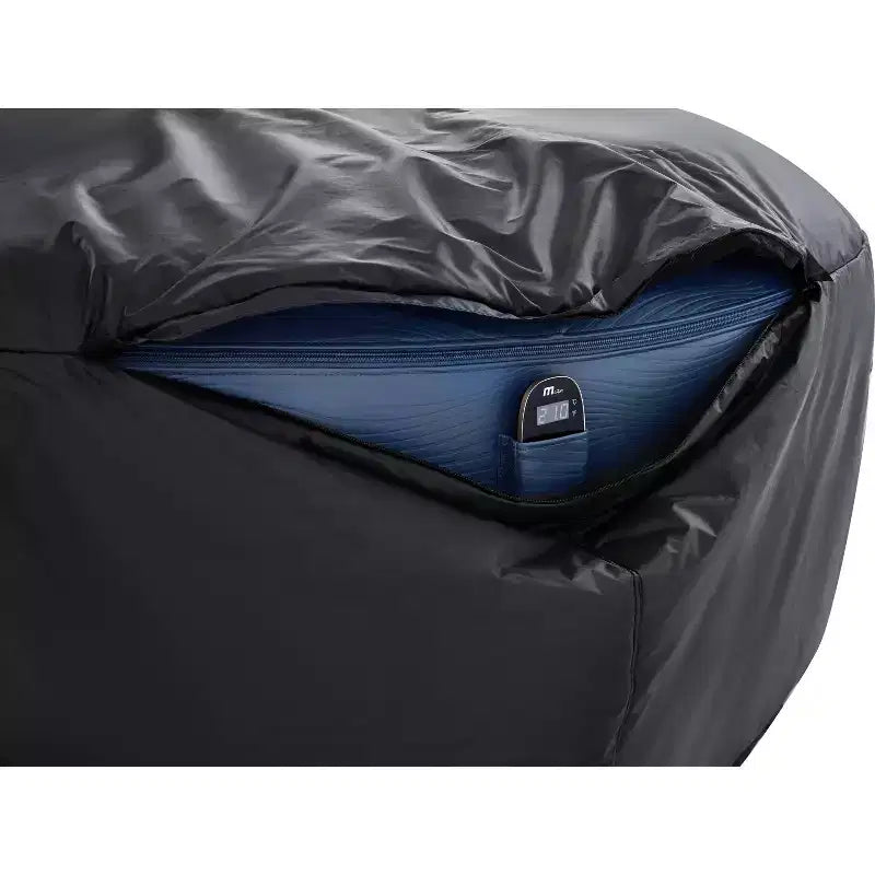 Spa gonflable MSpa Meteor rond à bulles avec couverture thermique, 927 litres, 164 jets électriques, 110 V CA