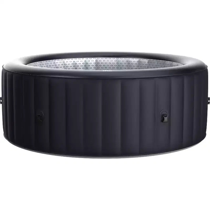 MSpa Aurora Round Bubble Spa with Thermal Cover 245 Gal 138 Electric 110 Volt AC Inflatable Hot Tub