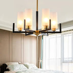 Lustre industriel moderne en métal pour salon
