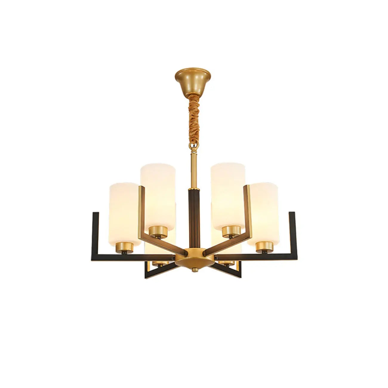 Lustre industriel moderne en métal pour salon